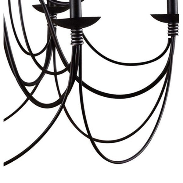 Blakely 9 light chandelier in Matte Black