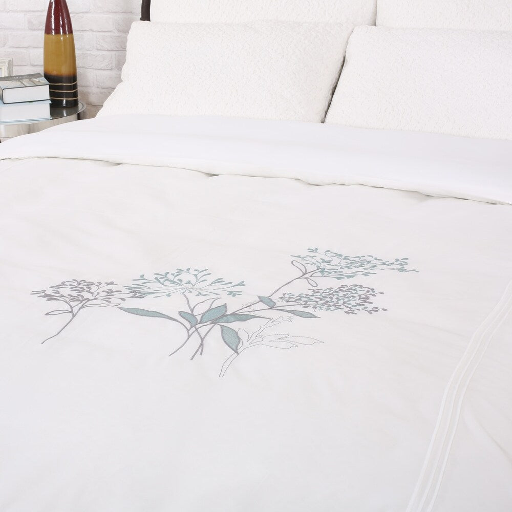 Blanding Queen Duvet Cover with Floral Design by Christopher Knight Home