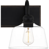 Blanton 3-Light Matte Black Bath Light - Matte Black
