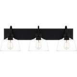Blanton 3-Light Matte Black Bath Light - Matte Black
