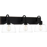 Blanton 3-Light Matte Black Bath Light - Matte Black