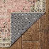 Blanton Machine Washable Floral Pastel Pink/Ivory Area Rug