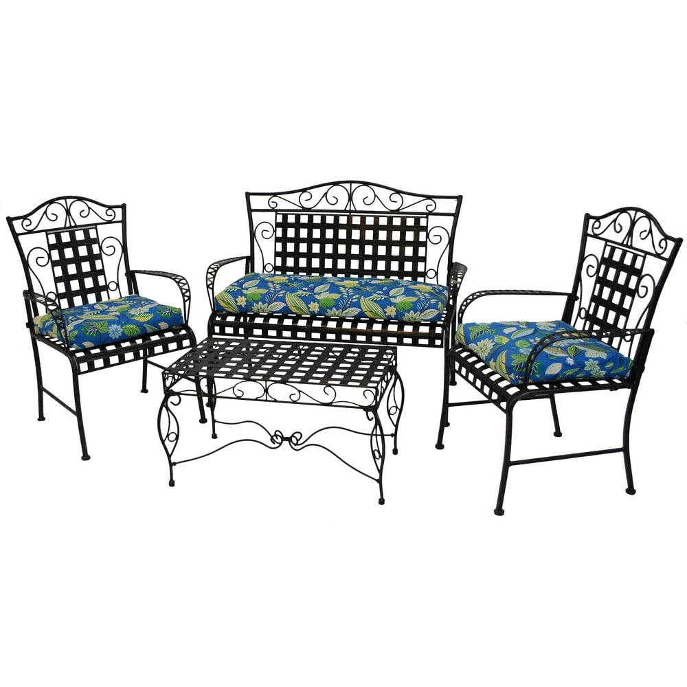 Blazing Needles 3-Piece Settee 3-Piece Outdoor Cushion Set