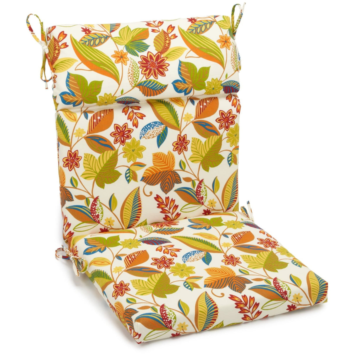 22-inch by 45-inch Three-section Outdoor Seat/Back Chair Cushion - 22 x 45