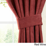 Blazing Needles 63-inch Microsuede Blackout Curtain Panel Pair - 52 x 63