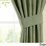 Blazing Needles 63-inch Microsuede Blackout Curtain Panel Pair - 52 x 63