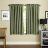 Blazing Needles 63-inch Microsuede Blackout Curtain Panel Pair - 52 x 63