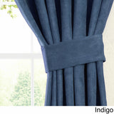 Blazing Needles 63-inch Microsuede Blackout Curtain Panel Pair - 52 x 63