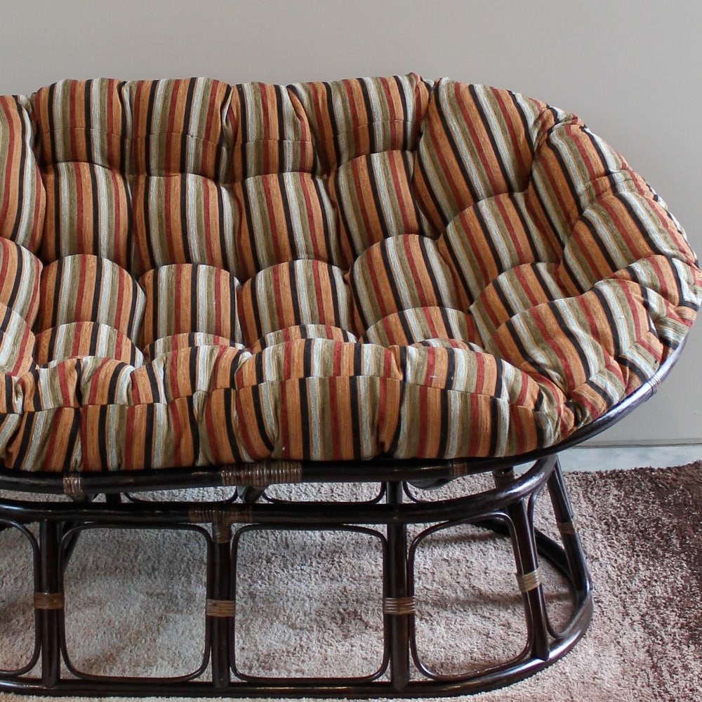 65-inch by 48-inch Jacquard Chenille Double Papasan Cushion (Cushion Only)