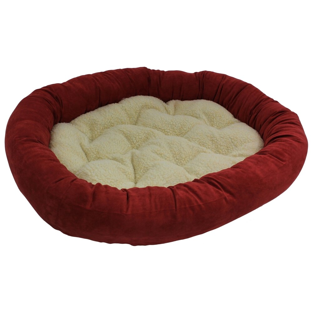 Blazing Needles Large Microsuede Pet Bed