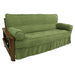 Microsuede Full-Size 8-10 Inch Thick Futon Slip Cover Set with Two Bolster Pillows - Full
