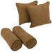 Blazing Needles Microsuede Throw Pillow Set (Set of 4)