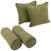 Blazing Needles Microsuede Throw Pillow Set (Set of 4)