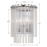 Bleecker 2 Light Polished Chrome Sconce - 9'' W x 12'' H x 5.5'' D