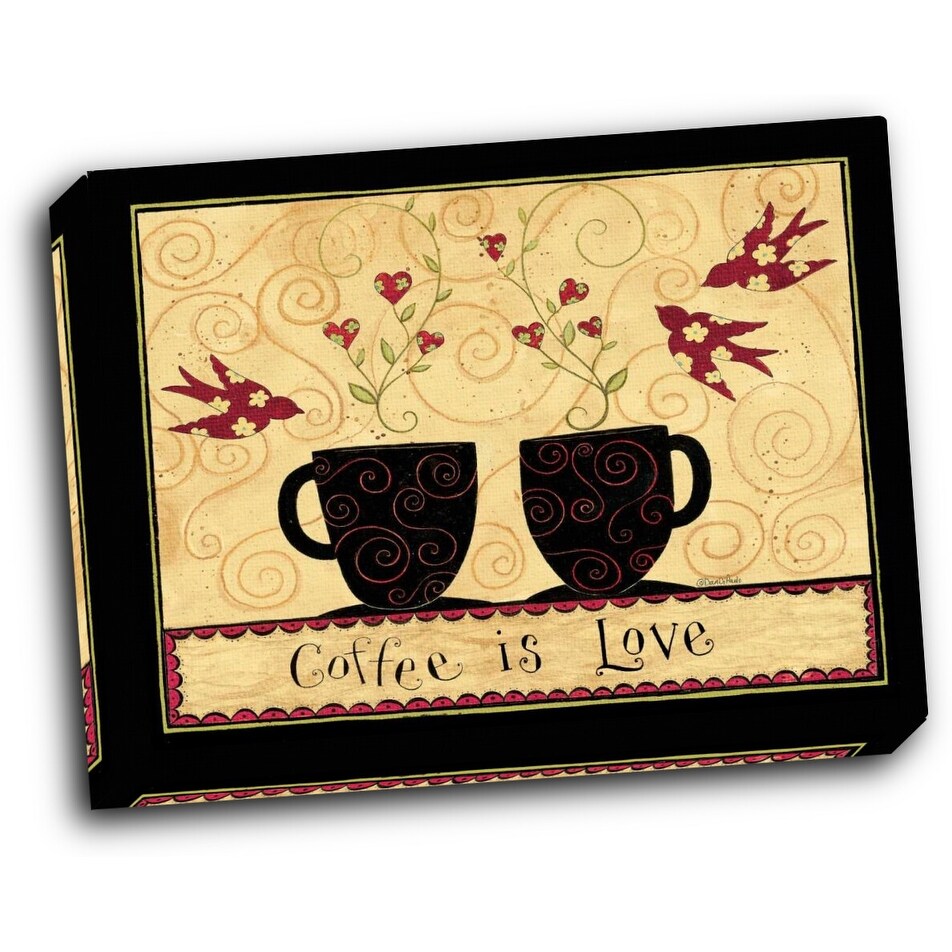 Blended Coffee 20x16 Gallery Wrapped Stretched Canvas