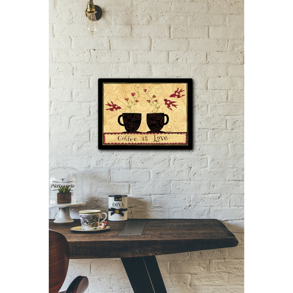 Blended Coffee 20x16 Gallery Wrapped Stretched Canvas