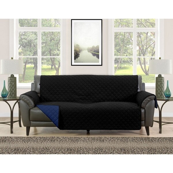 Asher Home Berkley Microfiber Reversible Couch Protector