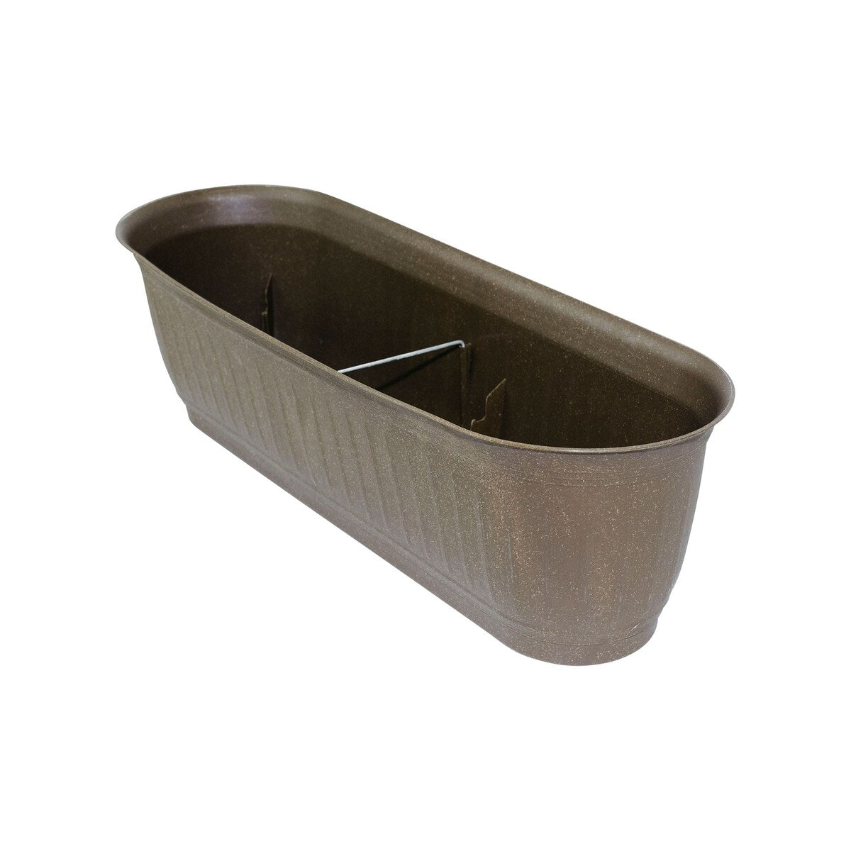 Bloem Colonnade Wood Resin Window Box Planter 24" Dark Earth Brown - 24
