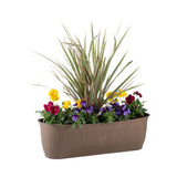Bloem Colonnade Wood Resin Window Box Planter 24" Dark Earth Brown - 24