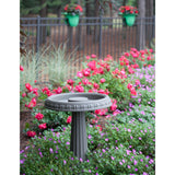 Bloem Grecian All Season Pedestal Bird Bath 24" x 19" Casper White - 24 in x 19 in.