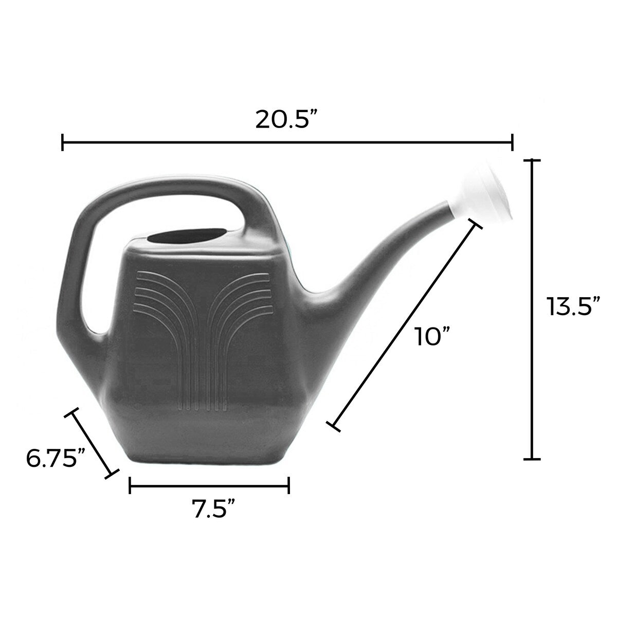 Bloem Watering Can Classic 2 Gallon Charcoal Gray - 2 Gallon