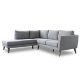 Bloom Modern Living Room Polyester Blend Corner Sectional Sofa - 33" x 97.5" x 85"