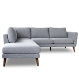 Bloom Modern Living Room Polyester Blend Corner Sectional Sofa - 33" x 97.5" x 85"