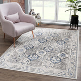 Bloom Rugs Troya Collection Bordered Geometric Traditional Vintage Boho Area Rug