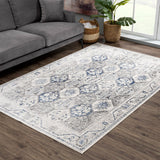 Bloom Rugs Troya Collection Bordered Geometric Traditional Vintage Boho Area Rug