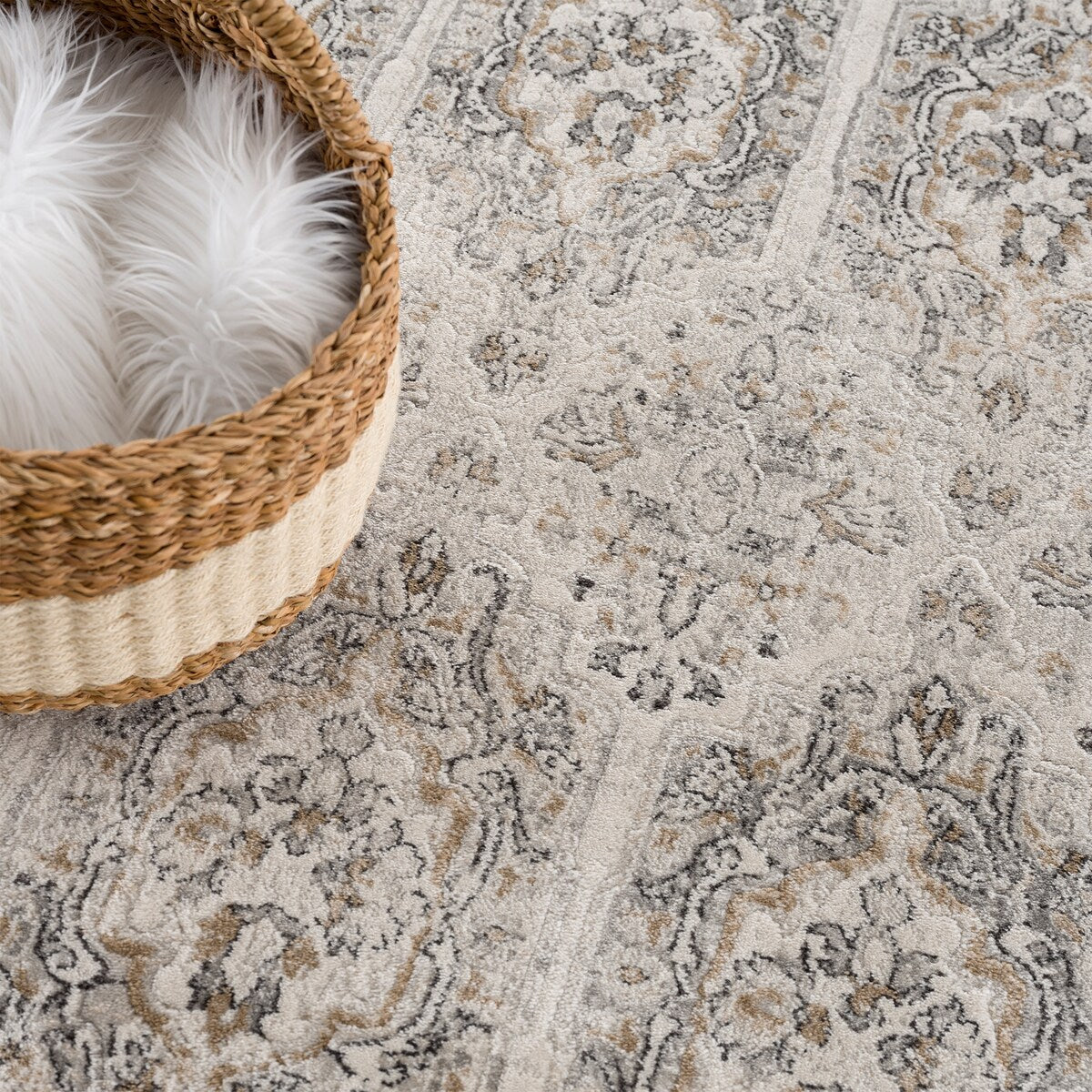 Bloom Rugs Troya Collection Floral Vintage Boho Area Rug