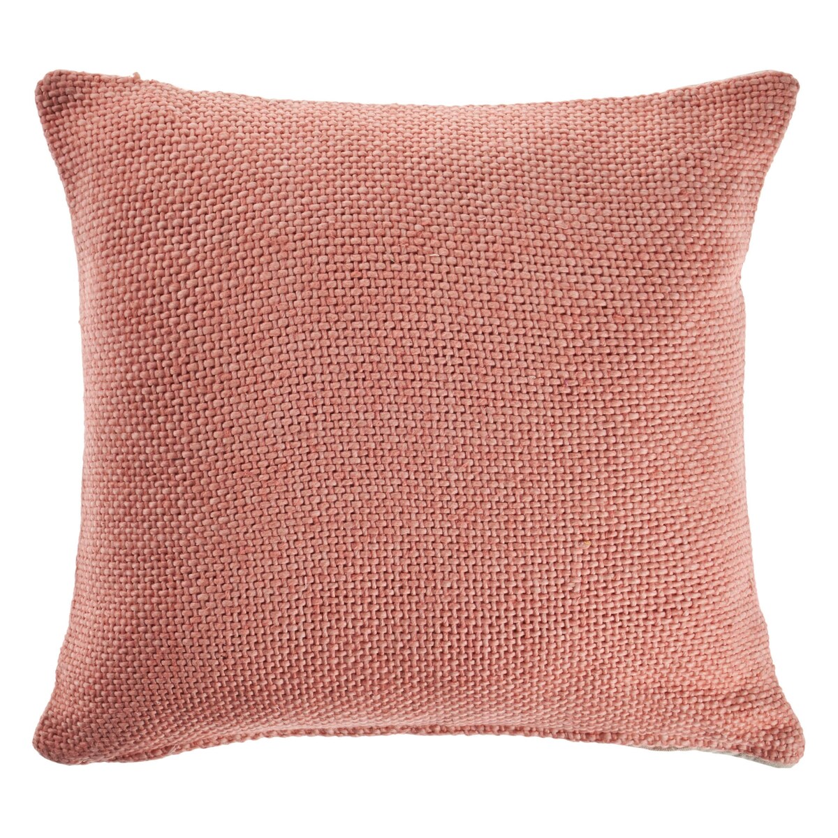 Sevita Blooming Dahlia Soft Pink Solid Throw Pillow