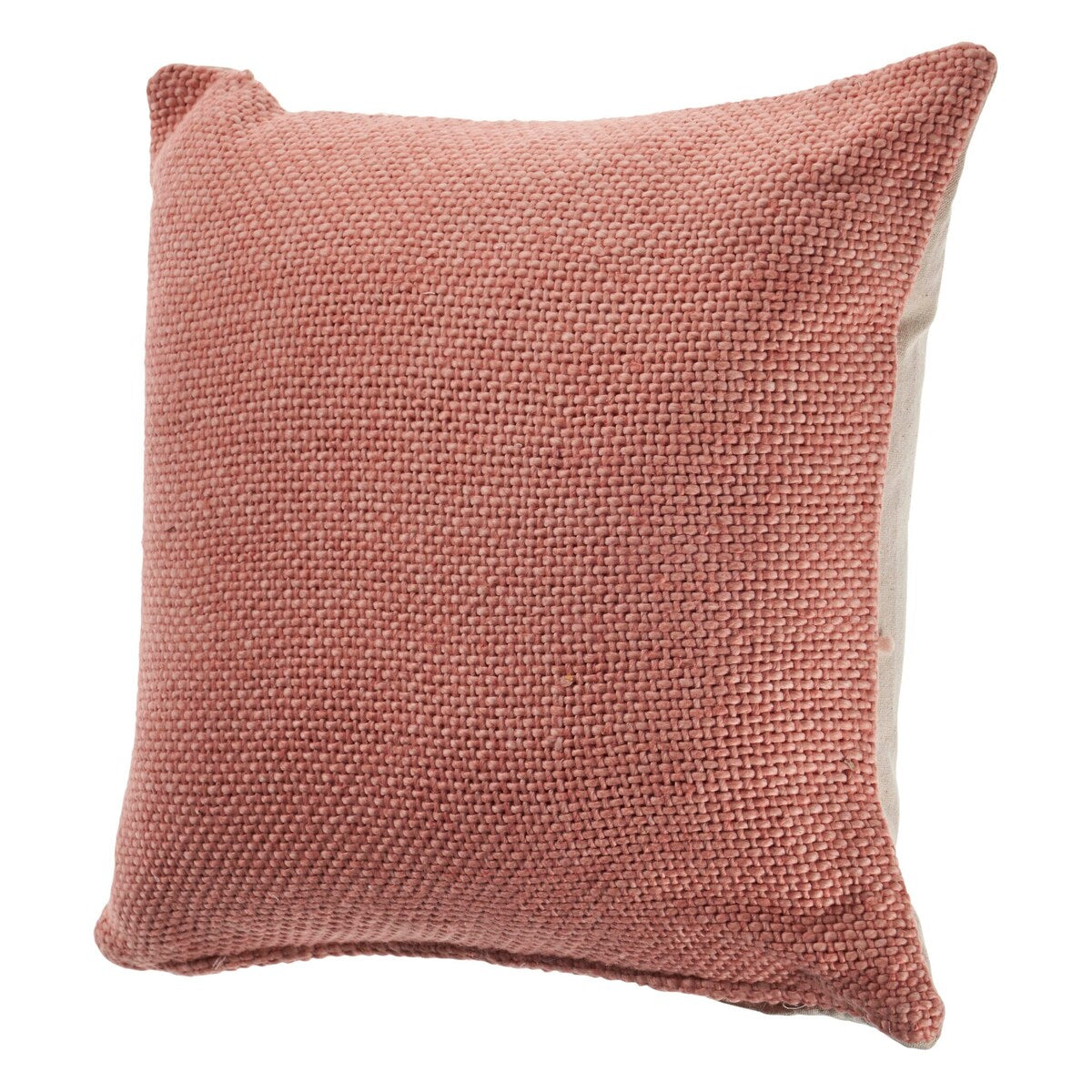 Sevita Blooming Dahlia Soft Pink Solid Throw Pillow