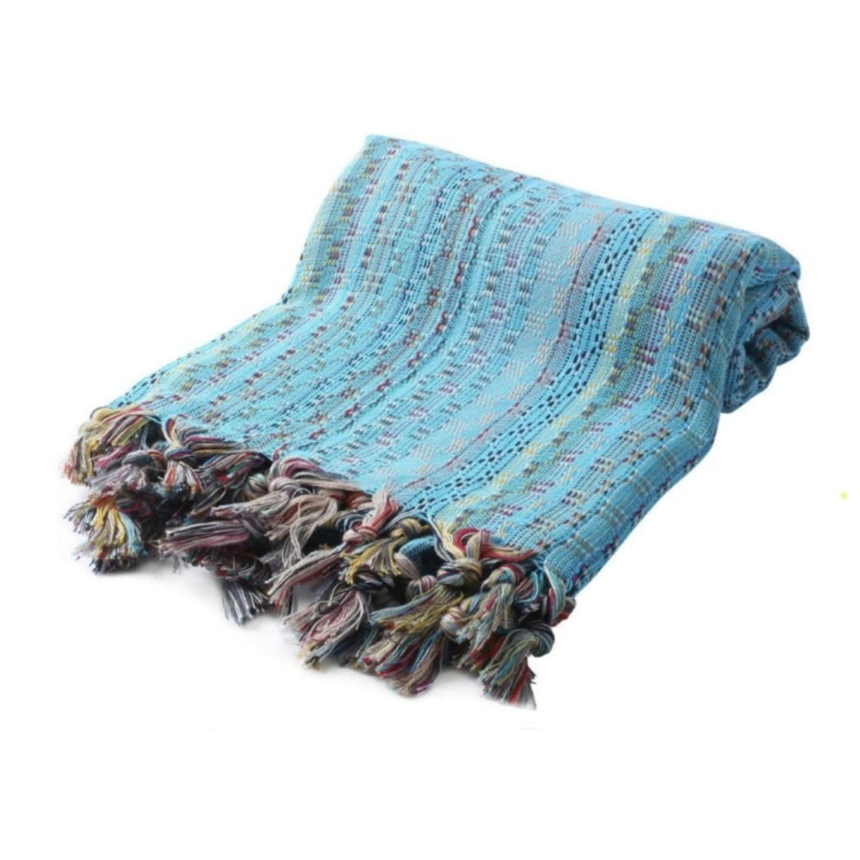 Citizens of the Beach Blue Bohemian Turkish Beach Bath Towel - Sand Resistant Quick Drying Absorbent Boho Gypsy Towels