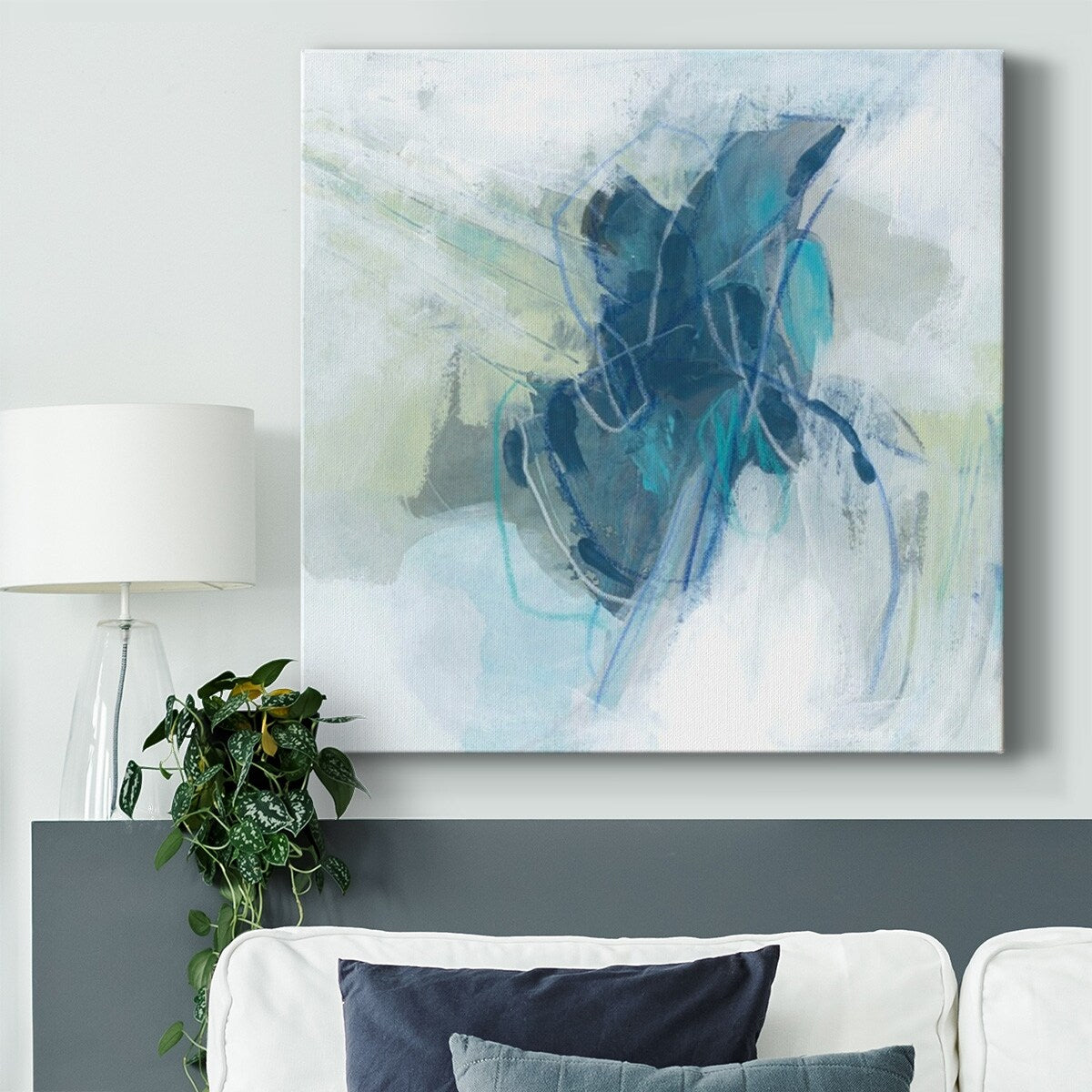 Blue Chasm III-Gallery Wrapped Canvas