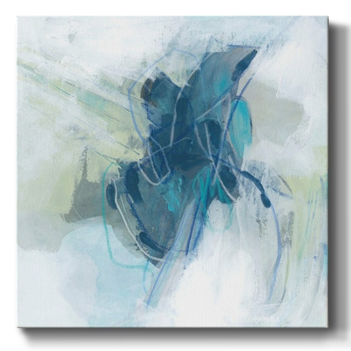 Blue Chasm III-Gallery Wrapped Canvas