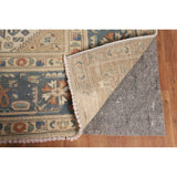 Blue Floral Tabriz Persian Vintage Area Rug Handmade Wool Carpet - 9'6" x 12'7"