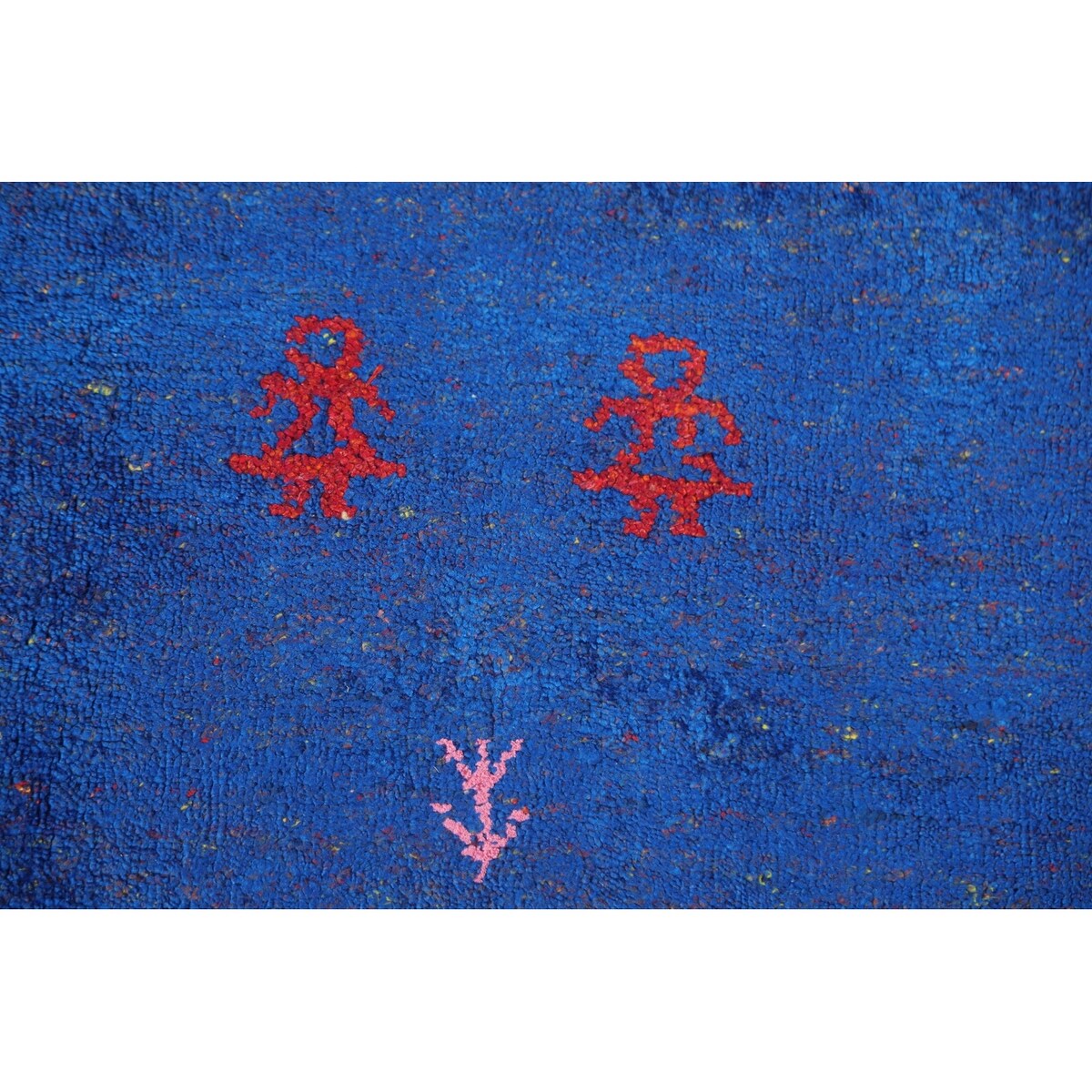Blue Gabbeh Lori Oriental Area Rug Hand-knotted Tribal Silk Carpet - 8'3" x 9'10"