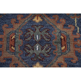 Blue Heriz Serapi Area Rug Handmade Wool Carpet - 7'9"x 10'4"