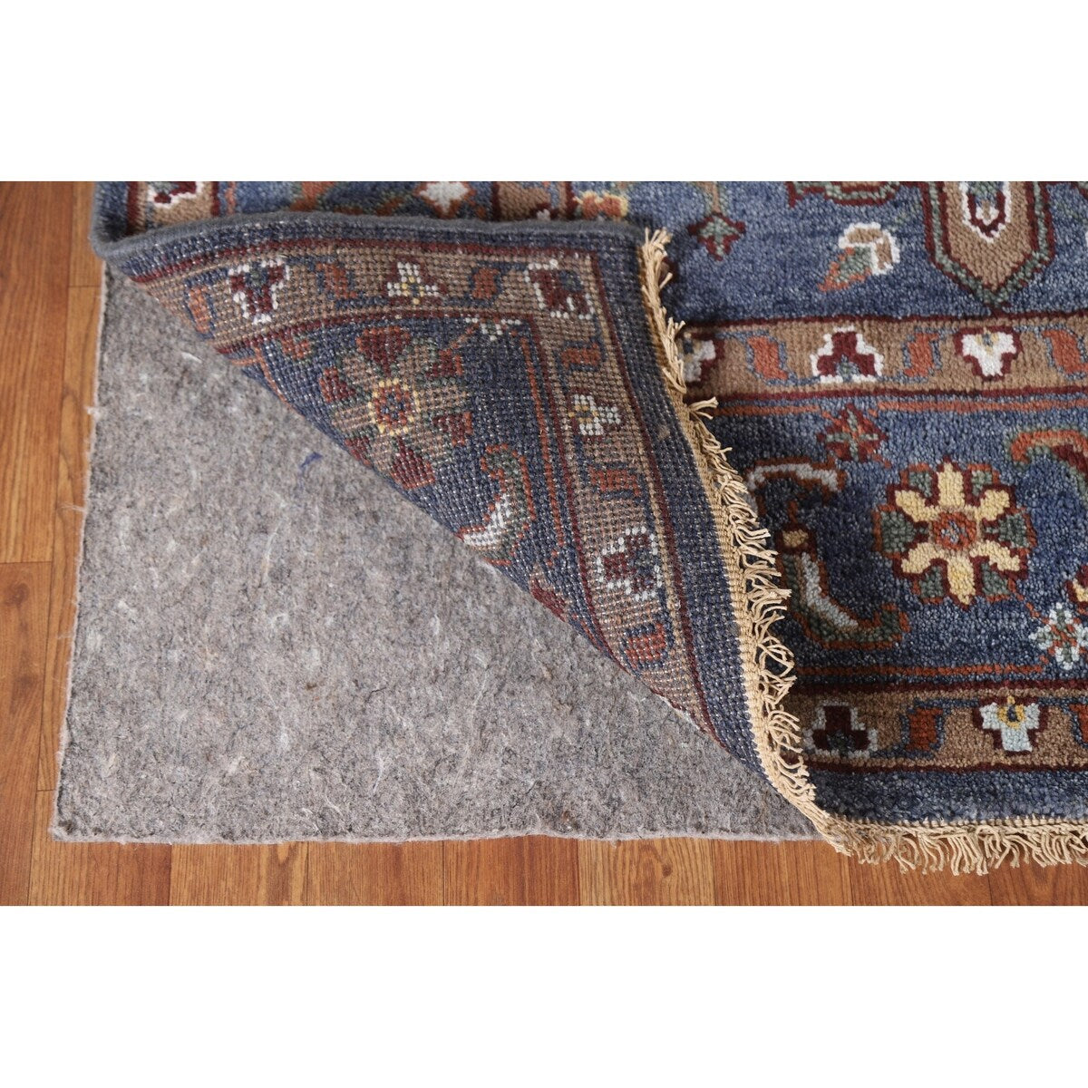 Blue Heriz Serapi Area Rug Handmade Wool Carpet - 7'9"x 10'4"