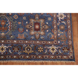 Blue Heriz Serapi Area Rug Handmade Wool Carpet - 7'9"x 10'4"