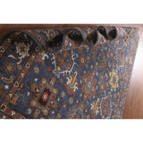 Blue Heriz Serapi Area Rug Handmade Wool Carpet - 7'9"x 10'4"