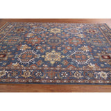 Blue Heriz Serapi Area Rug Handmade Wool Carpet - 7'9"x 10'4"