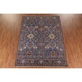 Blue Heriz Serapi Area Rug Handmade Wool Carpet - 7'9"x 10'4"