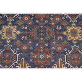 Blue Heriz Serapi Area Rug Handmade Wool Carpet - 7'9"x 10'4"
