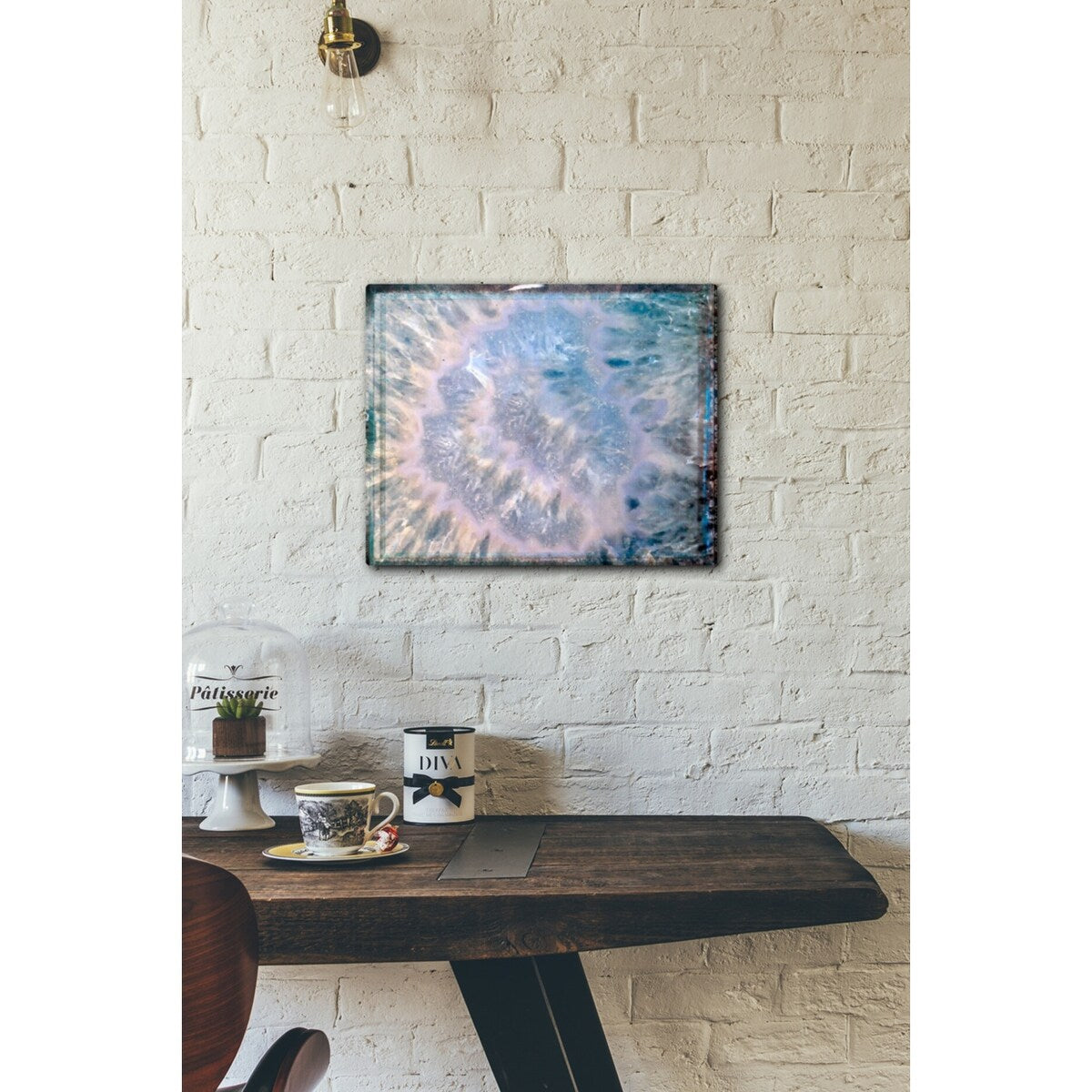Blue Hue Minerals 20x16 Gallery Wrapped Stretched Canvas