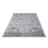 Blue Ivory Traditional Persian Area Rug Tapis Living Room