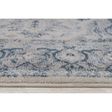 Blue Ivory Traditional Persian Area Rug Tapis Living Room