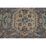 Blue Medallion Tabriz Persian Rug Hand-Knotted Geometric Wool Carpet - 6'6"x 9'10"