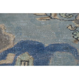 Blue Medallion Tabriz Persian Rug Hand-Knotted Geometric Wool Carpet - 6'6"x 9'10"