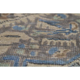 Blue Medallion Tabriz Persian Rug Hand-Knotted Geometric Wool Carpet - 6'6"x 9'10"
